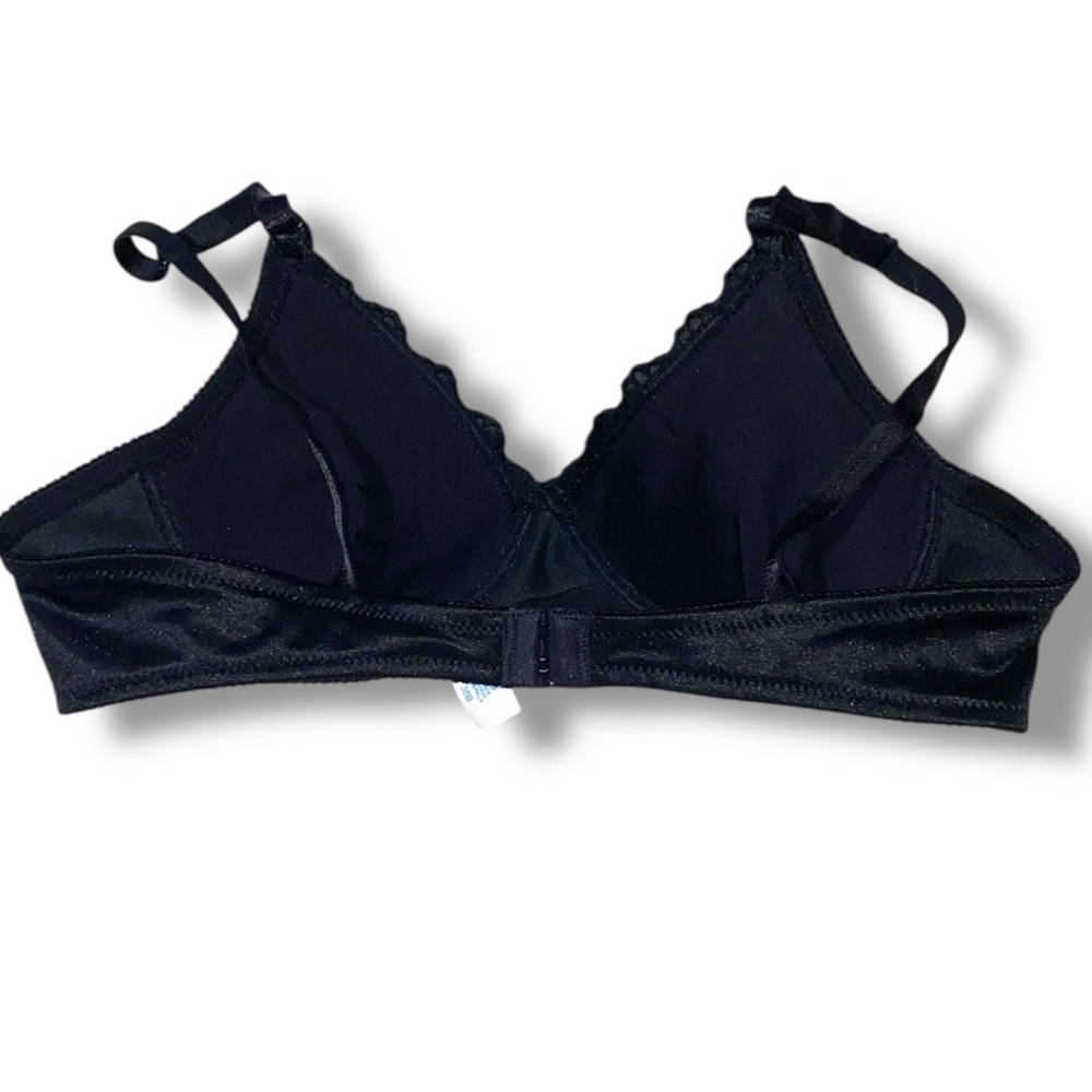 Sears Black Satin Lace Bra - Picture 2 of 6